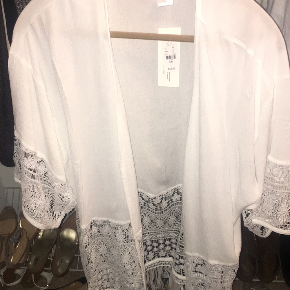 White brand new kimono